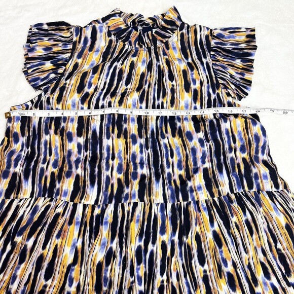 Corey Lynn Calter Aurora Top Drizzle Stripe Ruffle Flutter Sleeve Women’s XS - Picture 12 of 14